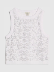 River Island White Hotfix Tank Top - Image 1 of 4