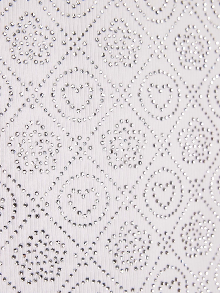 River Island White Hotfix Tank Top - Image 4 of 4