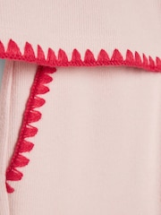 River Island Pink Whipstitch Cropped Top & Joggers Set - Image 4 of 5