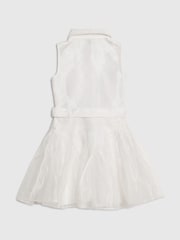 River Island White Organza Flower Prom Dress - Image 2 of 4
