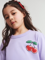 Cotton On Purple Poppy Oversize Graphic Print T-Shirt - Image 2 of 5