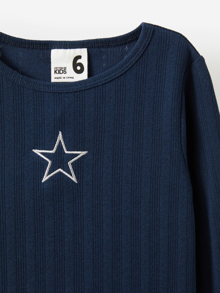 Cotton On Blue Jade Crew Top - Image 2 of 2 Cotton On Blue Jade Crew Top - Image 2 of 2