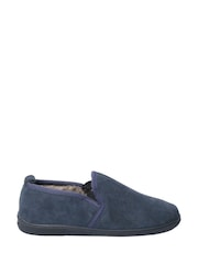 Hush Puppies Blue Arnold Slip On Slippers - Image 1 of 4