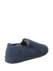 Hush Puppies Blue Arnold Slip On Slippers - Image 2 of 4