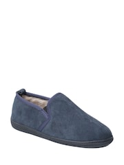 Hush Puppies Blue Arnold Slip On Slippers - Image 3 of 4