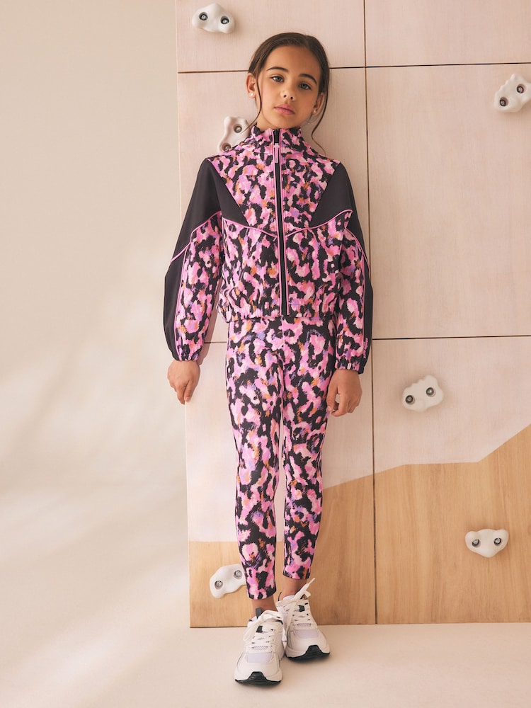 Pink Animal Sports Zip Through Jacket (3-16yrs) - Image 2 of 5 Pink Animal Sports Zip Through Jacket (3-16yrs) - Image 2 of 5