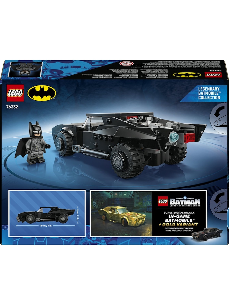 Lego DC Minifiqurlu Betmen Betmobil Avtomobil Oyuncağı 76332 - 9şəkildən 9 şəkil