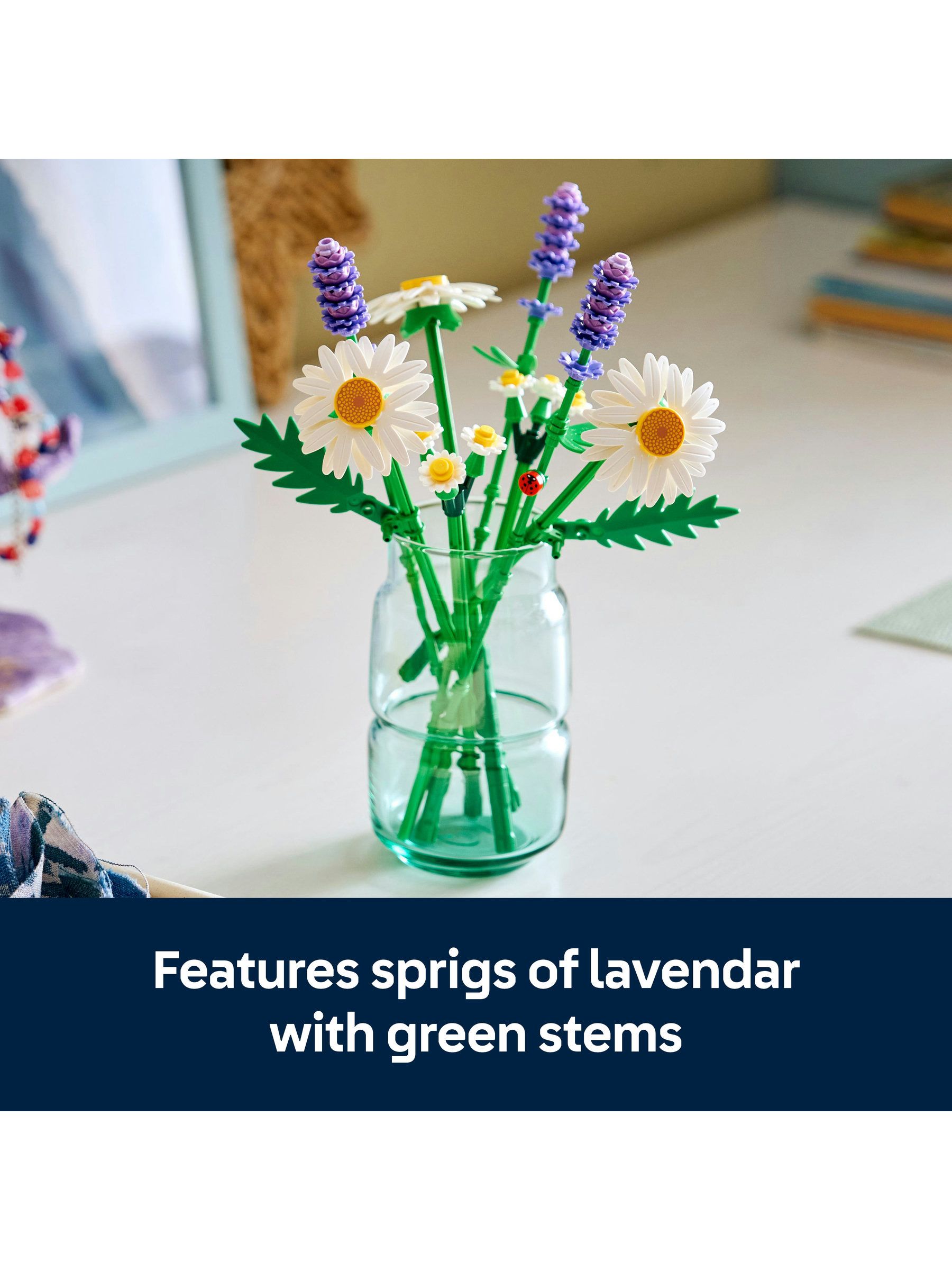 Buy LEGO Botanicals Daisies Artificial Flower Bouquet from Next