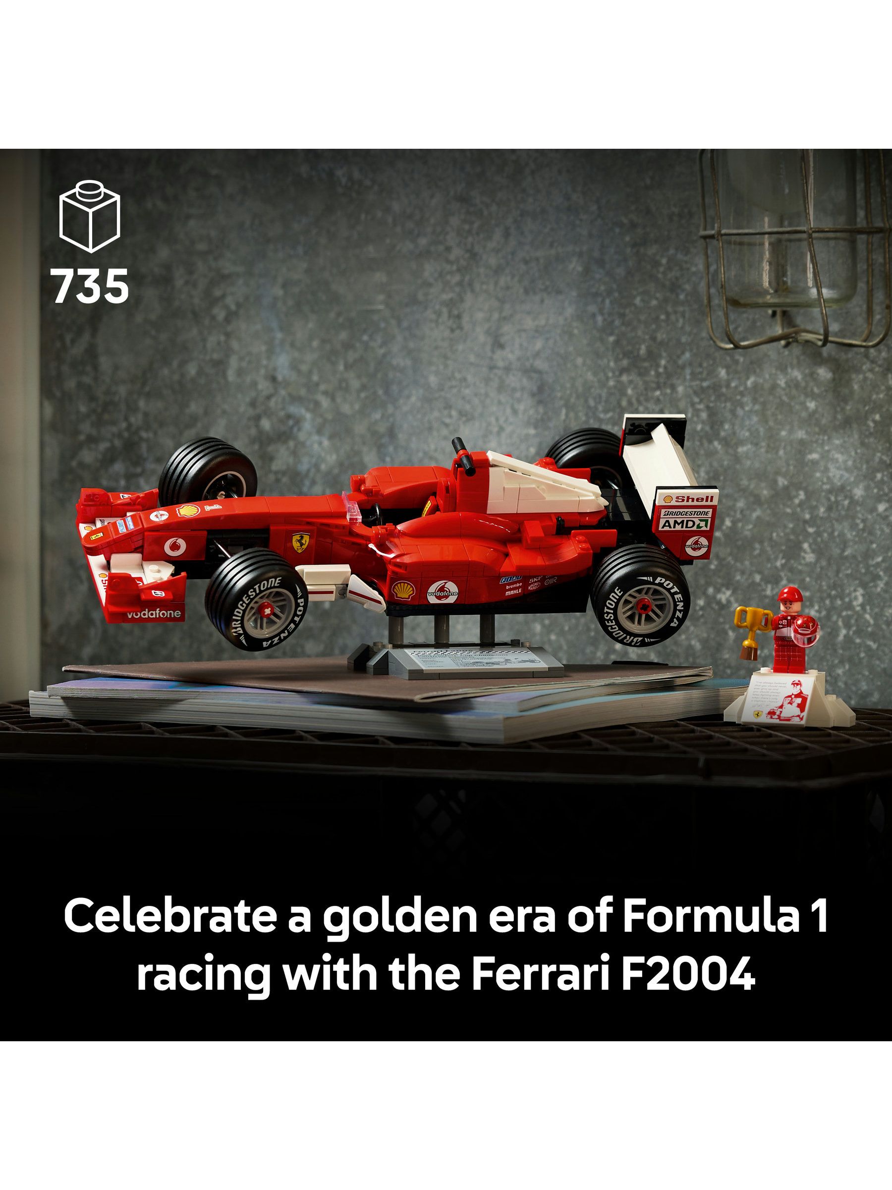 Buy LEGO Icons Ferrari F2004 & Michael Schumacher Model 11375 from