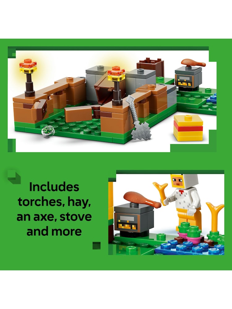 LEGO Minecraft Chicken Farm Gaming Toy with Figure 21585 - Image 8 of 8 LEGO Minecraft Chicken Farm Gaming Toy with Figure 21585 - Image 8 of 8
