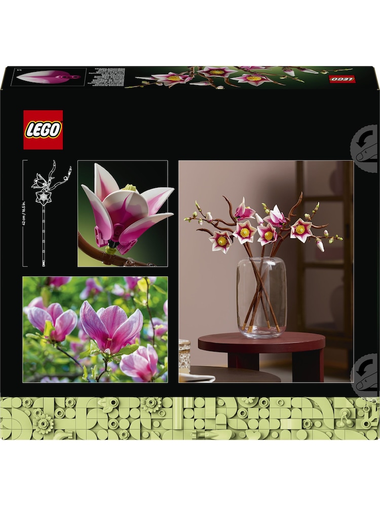 Lego Botanicals Maqnoliya Budaqları Süni Çiçəklər Dəsti - 9şəkildən 9 şəkil