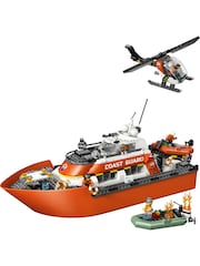 LEGO City Coast Guard Rescue Boat & Helicopter Toys 60504 - Image 2 of 8