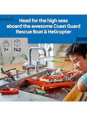 LEGO City Coast Guard Rescue Boat & Helicopter Toys 60504 - Image 3 of 8