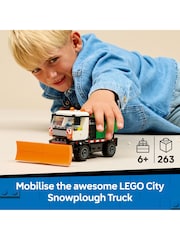 LEGO City Snowplough Truck Toy Vehicle with Minifigure 60490 - Image 2 of 7