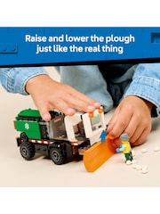 LEGO City Snowplough Truck Toy Vehicle with Minifigure 60490 - Image 4 of 7