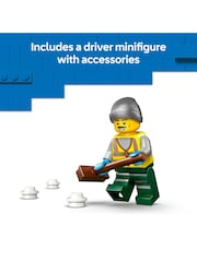 LEGO City Snowplough Truck Toy Vehicle with Minifigure 60490 - Image 6 of 7