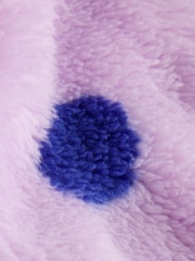 Purple Spot Fleece Baby Hooded Jacket (0mths-2yrs) - Image 6 of 6