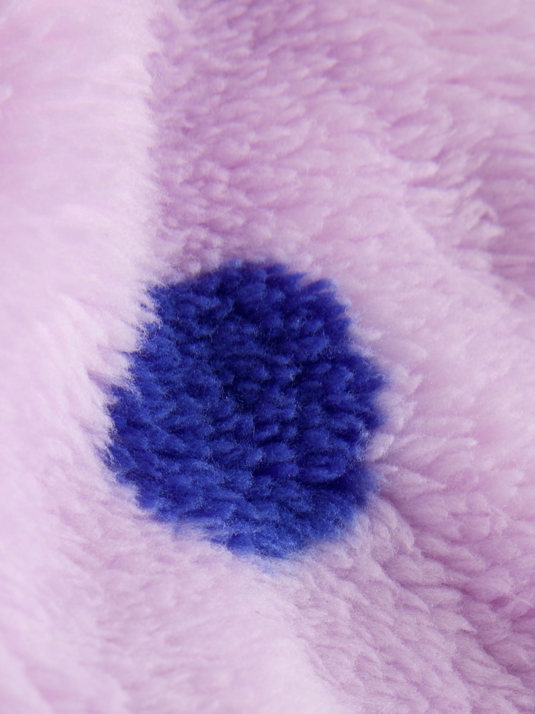 Purple Spot Fleece Baby Hooded Jacket (0mths-2yrs) - Image 6 of 6 Purple Spot Fleece Baby Hooded Jacket (0mths-2yrs) - Image 6 of 6