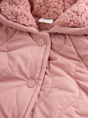 Pink Quilted Puffer Baby Jacket (0mths-2yrs) - Image 4 of 7