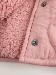 Pink Quilted Puffer Baby Jacket (0mths-2yrs) - Image 6 of 7