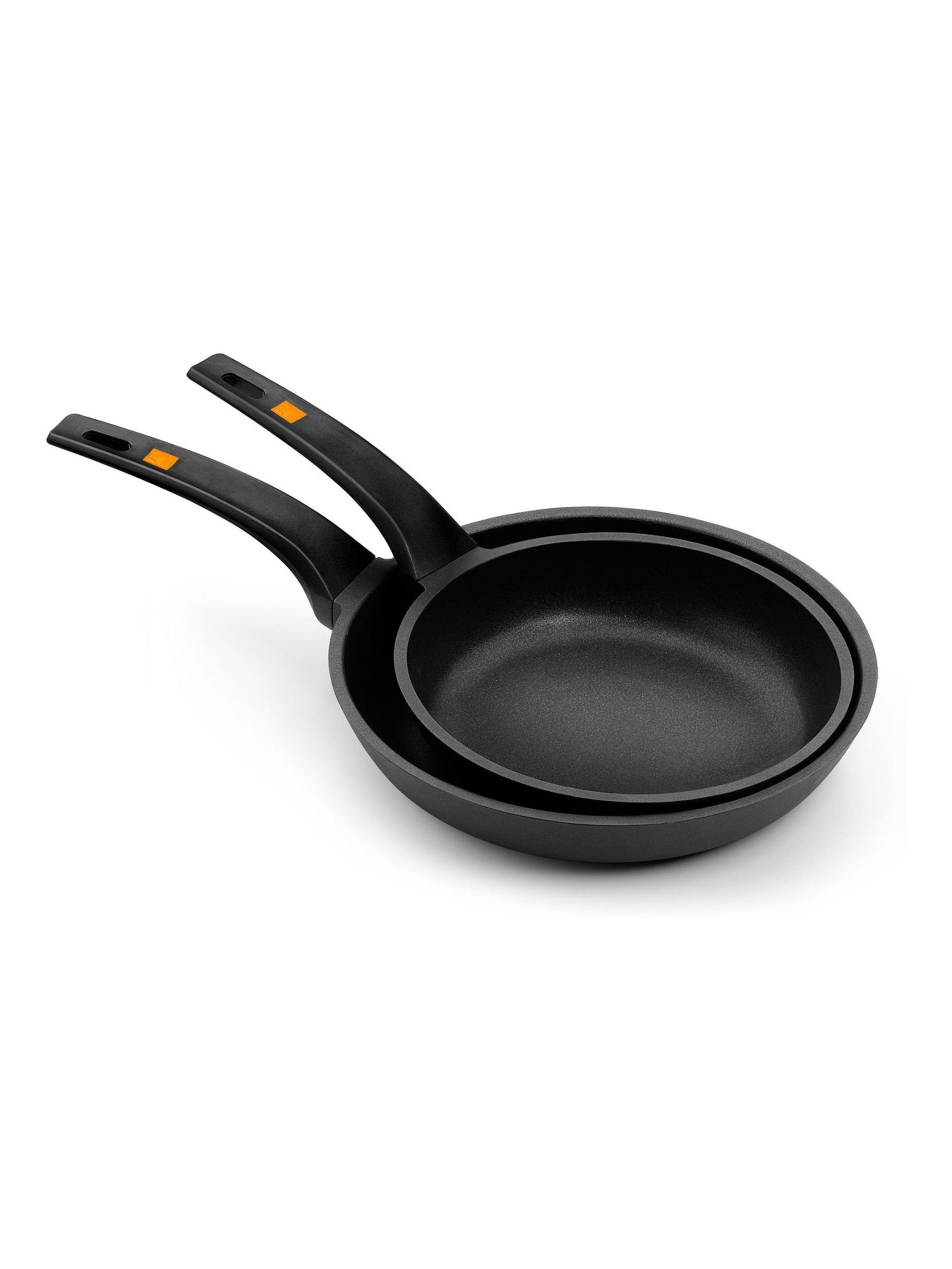 Bra Unisex Black Set Of 2 Efficient Frying Pans - Image 1