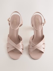 Nude Standard/Wide Fit Forever Comfort® Block Heel Sandals - Image 6 of 9