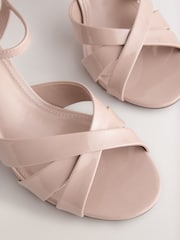 Nude Standard/Wide Fit Forever Comfort® Block Heel Sandals - Image 8 of 9
