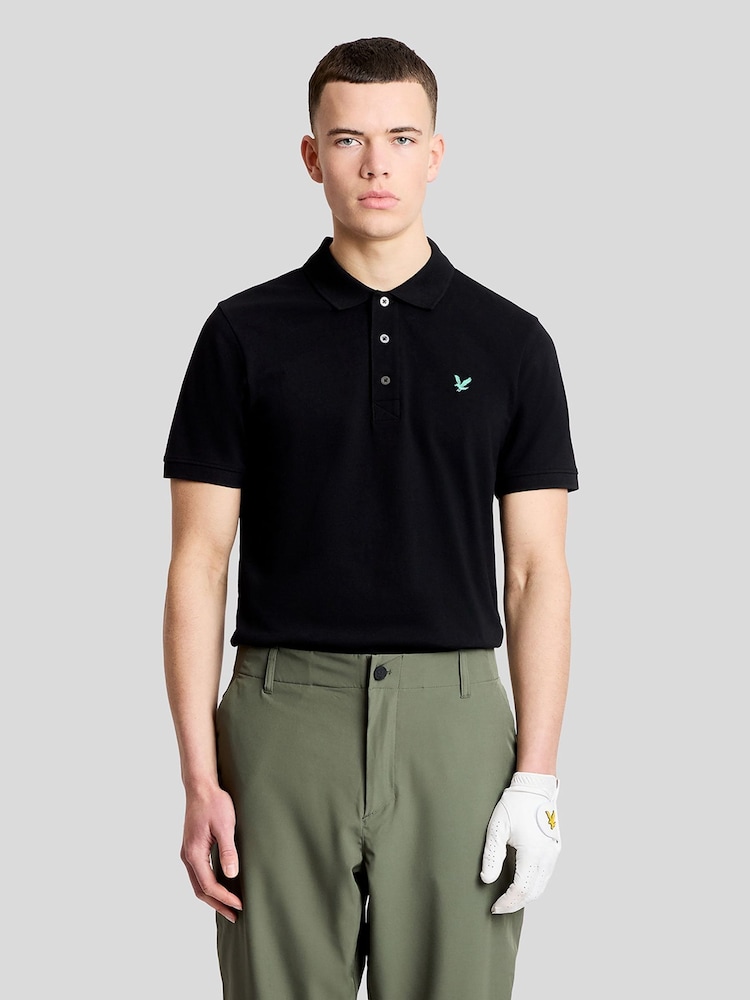 Lyle & Scott Black Golf Tech Polo Shirt - Image 1 of 5