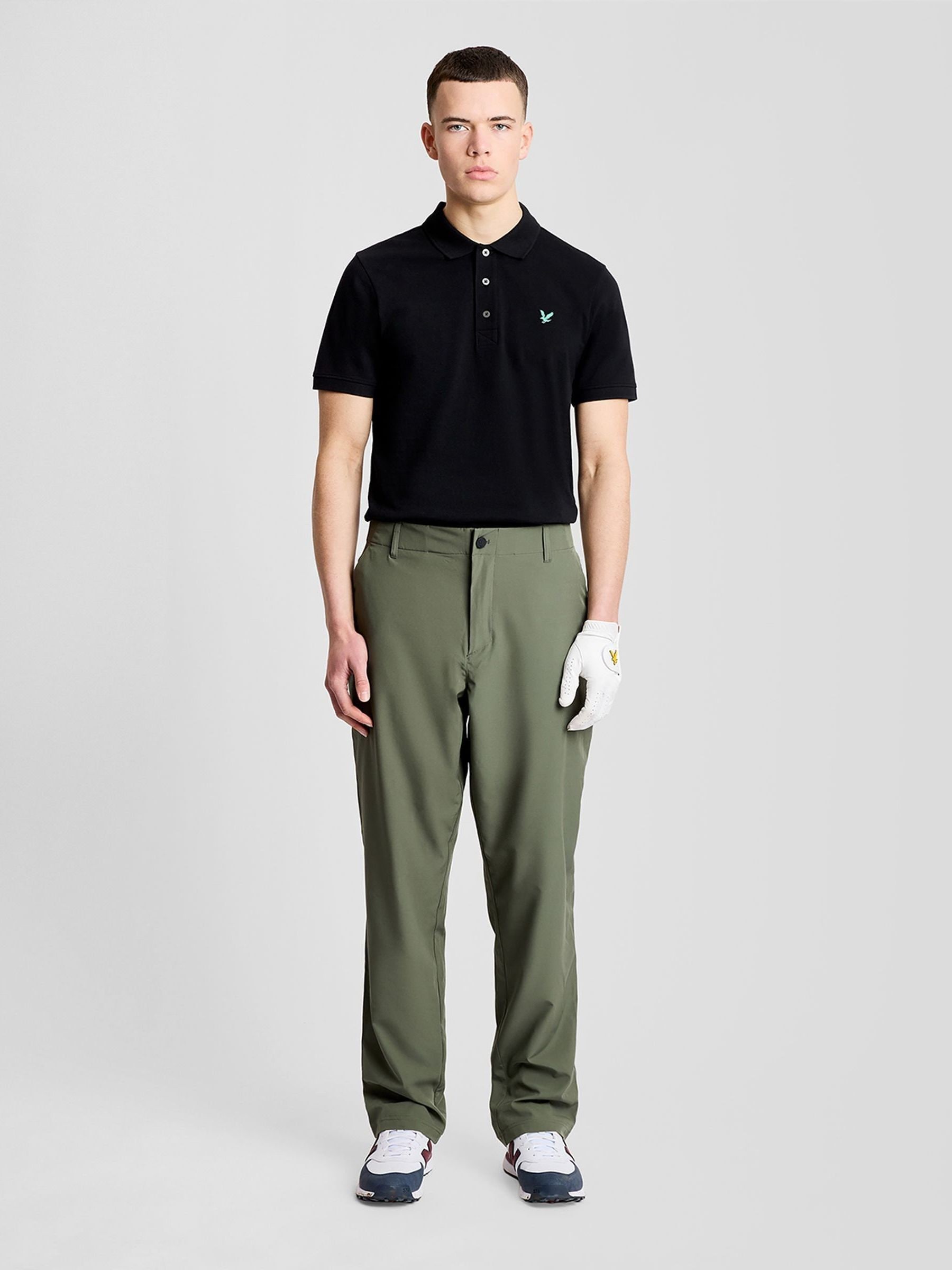 Cph/GolfWIRED STRIPE WIDE POLO 黒M 試着のみ Cph/GolfWIRED STRIPE