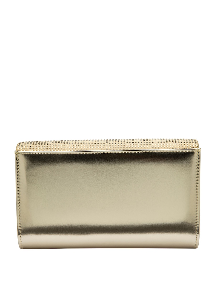 Ravel Gold chain strap Clutch Bag - Image 2 of 4 Ravel Gold chain strap Clutch Bag - Image 2 of 4