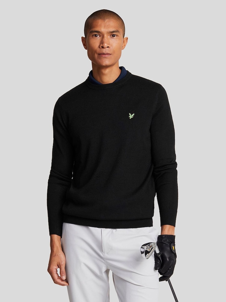 Lyle & Scott Golf Pullover aus Polyblend mit Rundhalsausschnitt - Bild 1 von 5