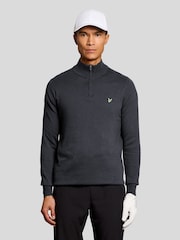 Lyle & Scott Grey Golf Polyblend Quarter Zip Jumper - Image 1 of 6