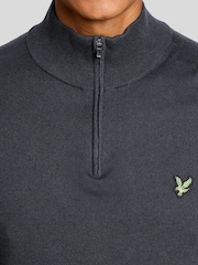 Lyle & Scott Grey Golf Polyblend Quarter Zip Jumper - Image 3 of 6