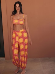 Eleanor Bowmer Pink/Yellow Balloon Beach Trousers - Image 1 of 5
