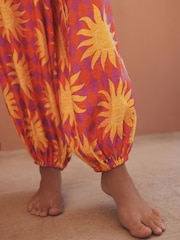 Eleanor Bowmer Pink/Yellow Balloon Beach Trousers - Image 3 of 5