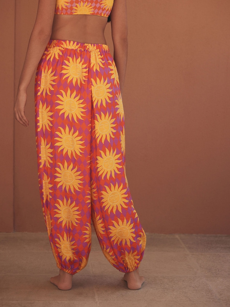 Eleanor Bowmer Pink/Yellow Balloon Beach Trousers - Image 5 of 5