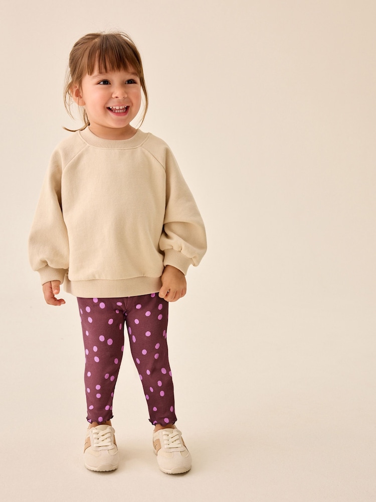 Brown Pink Spot - بنطلون ضيّق مضلَّع (3 أشهر - 7 سنوات) - Image 2 of 7