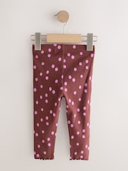 Brown Pink Spot - بنطلون ضيّق مضلَّع (3 أشهر - 7 سنوات) - Image 5 of 7