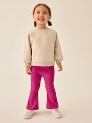 Berry Pink Berry flare Leggings (3mths-7yrs) - Image 2 of 7