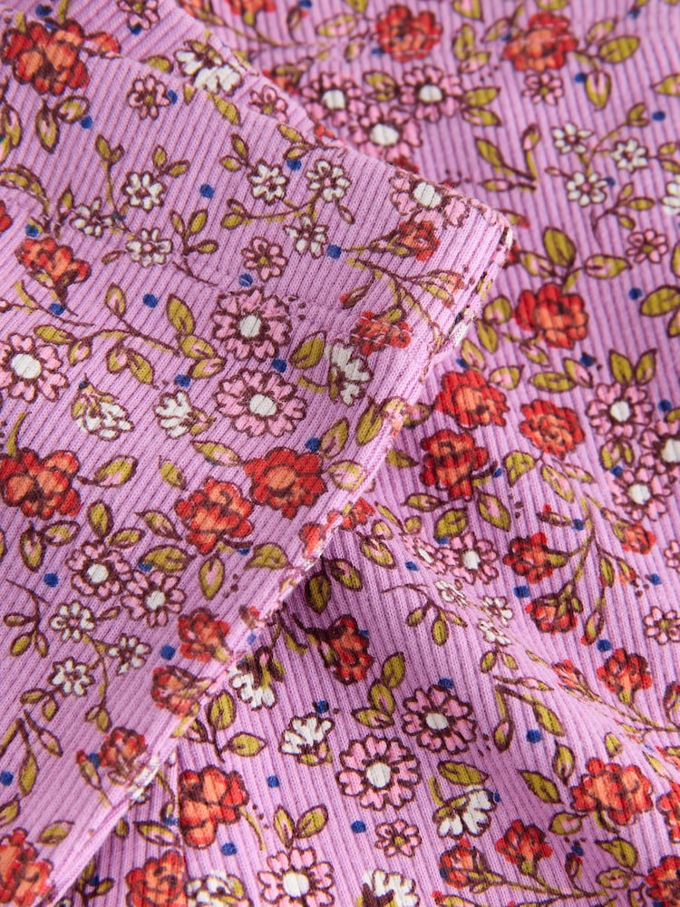 Purple Ditsy Floral Floral Flare Leggings (3mths-7yrs) - Image 8 of 8 Purple Ditsy Floral Floral Flare Leggings (3mths-7yrs) - Image 8 of 8