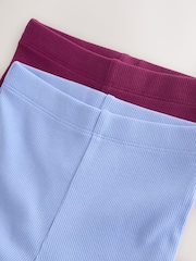 Burgundy Red Ribbed Flare Leggings (3mths-7yrs) - Image 8 of 10