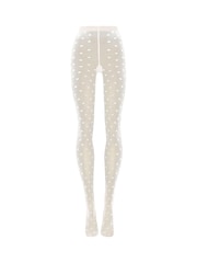 Wolford White Daisy Tights - Image 6 of 7