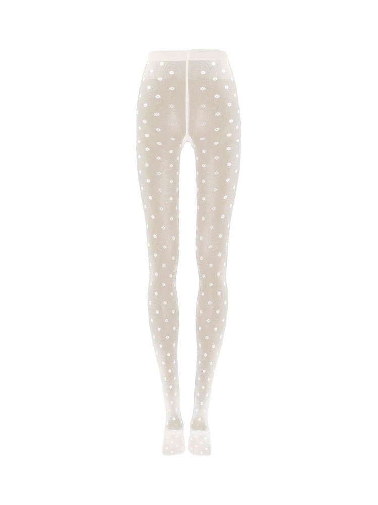 Wolford White Daisy Tights - Image 7 of 7
