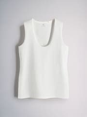 The Set 4 Pack Deep Scoop Slim Fit Vest Red/Navy Blue/ White - Image 3 of 7