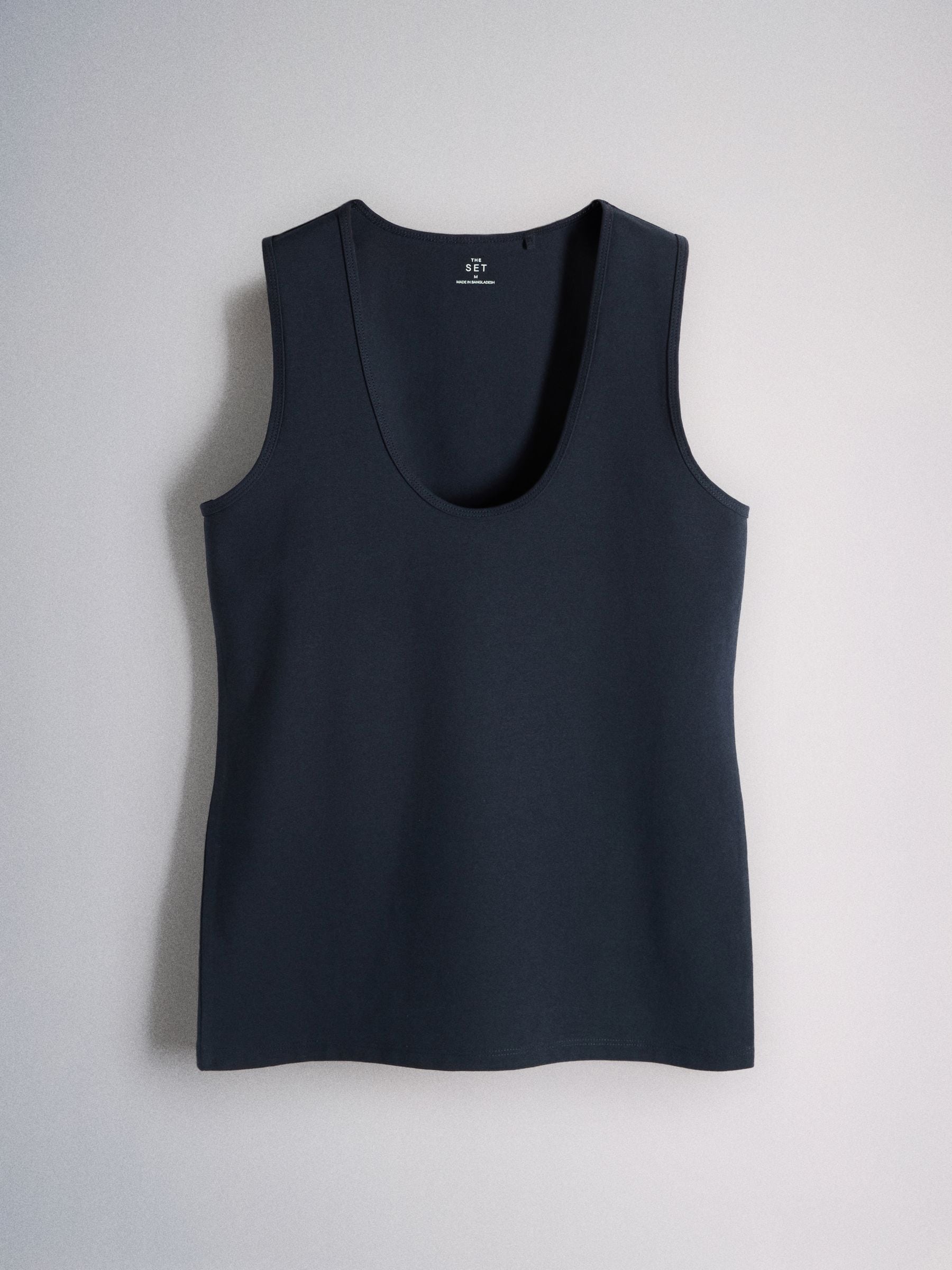 Buy The Set 4 Pack Deep Scoop Slim Fit Vest Red/Navy Blue/ White