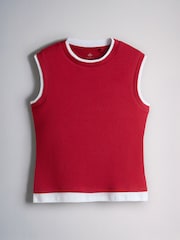 The Set 3 Pack Double Layer Vests Navy Blue/Light Blue/Red - Image 3 of 6