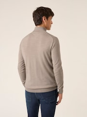 Marrón - Suéter en mezcla de merino con cuello vuelto Russ de Skopes - Imagen 3 de 5