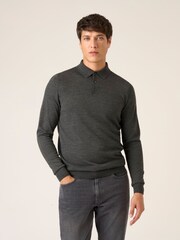 Skopes Grey Brad Merino Blend Polo Shirt - Image 2 of 5