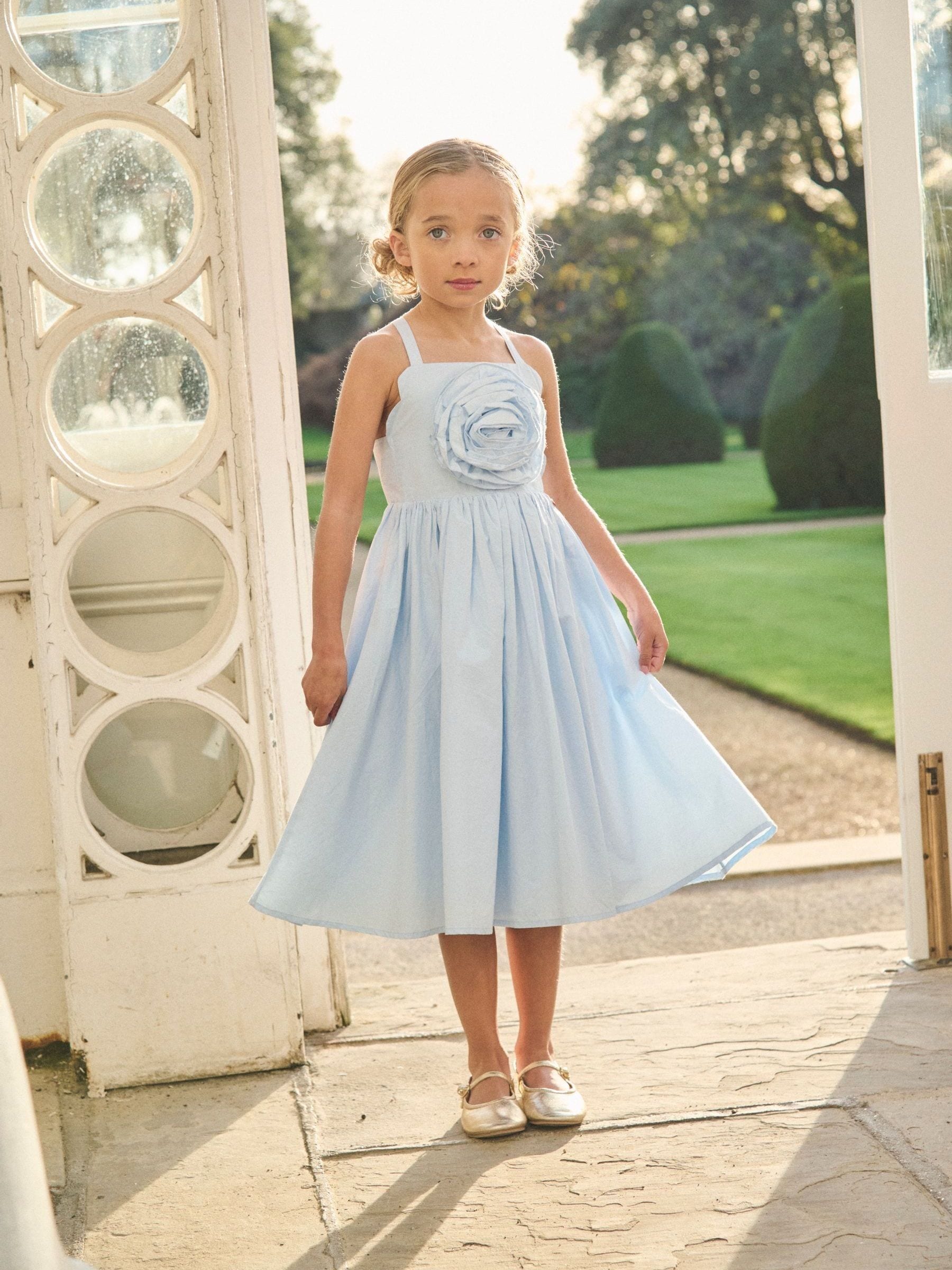 corsage with light blue dress Coast Women's Corsage Detail Satin Midi Dress