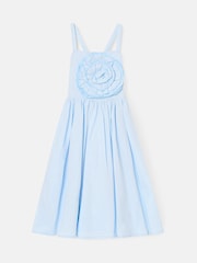 Angel & Rocket Blue Allegra Corsage Scallop Swing Dress - Image 1 of 3